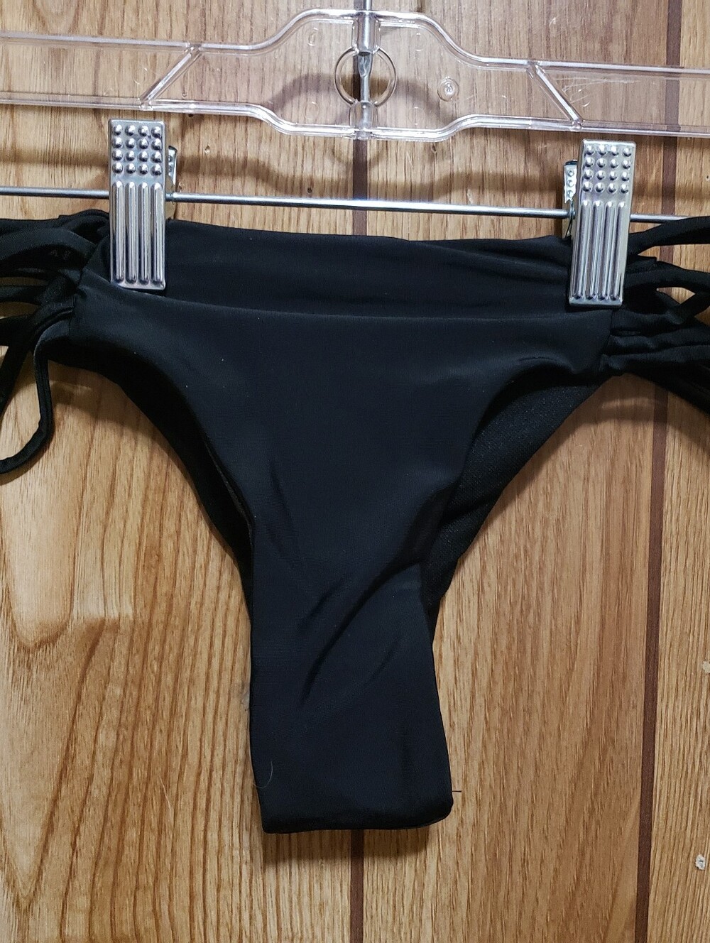 Black Classic Bikini Bottoms with Side Straps Sz Med New Summer Fits Vibes